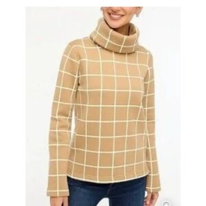 J. CREW cowl Neck Tan Sweater Size S